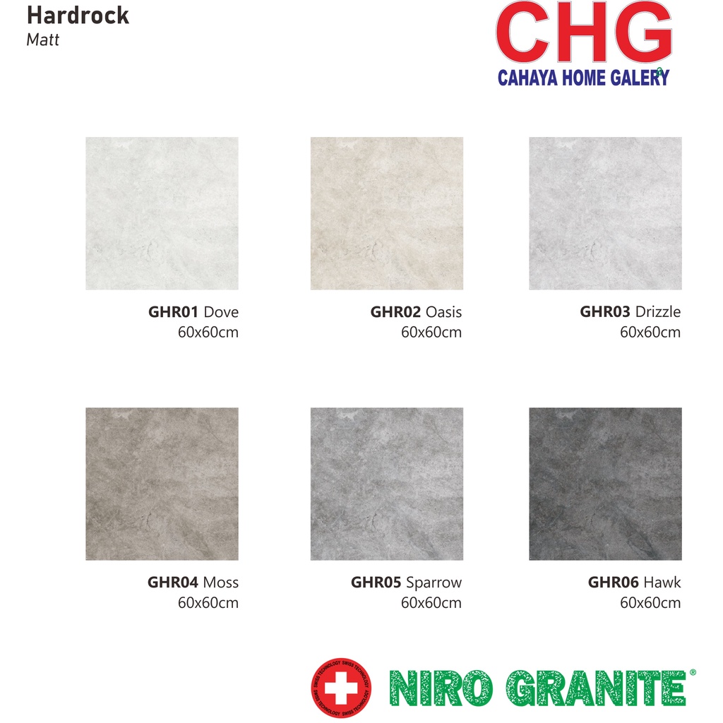NIRO GRANITE 1st Grade - HARDROCK - 60 x 60