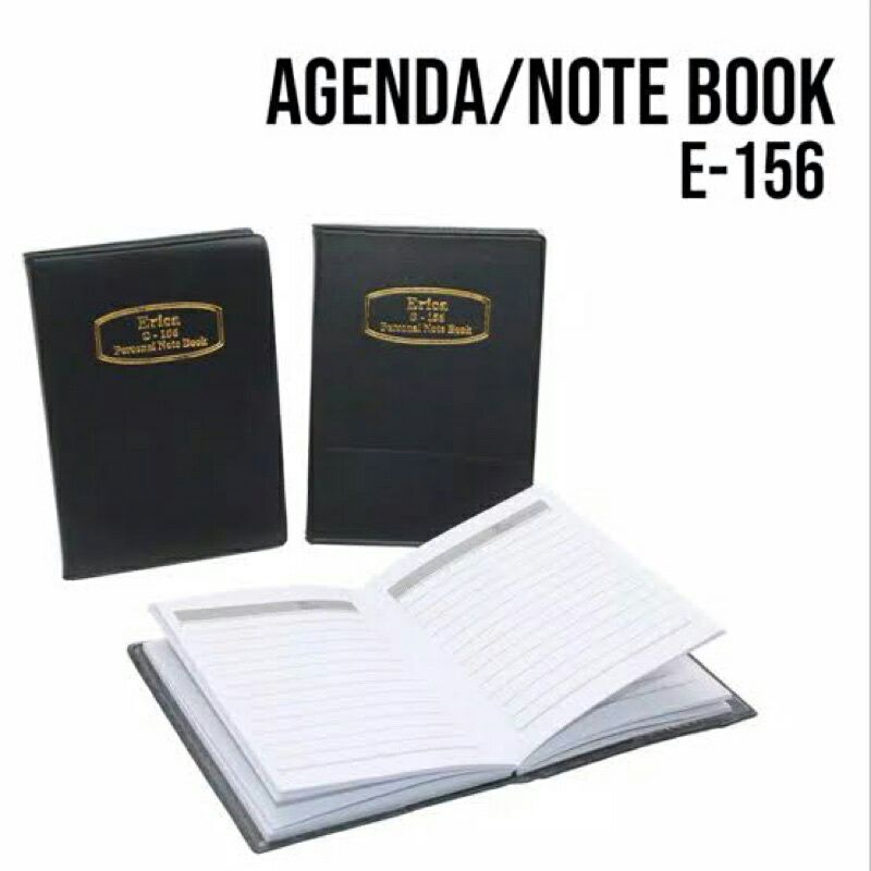 Agenda note kantong saku erica 156 pocket warna hitam