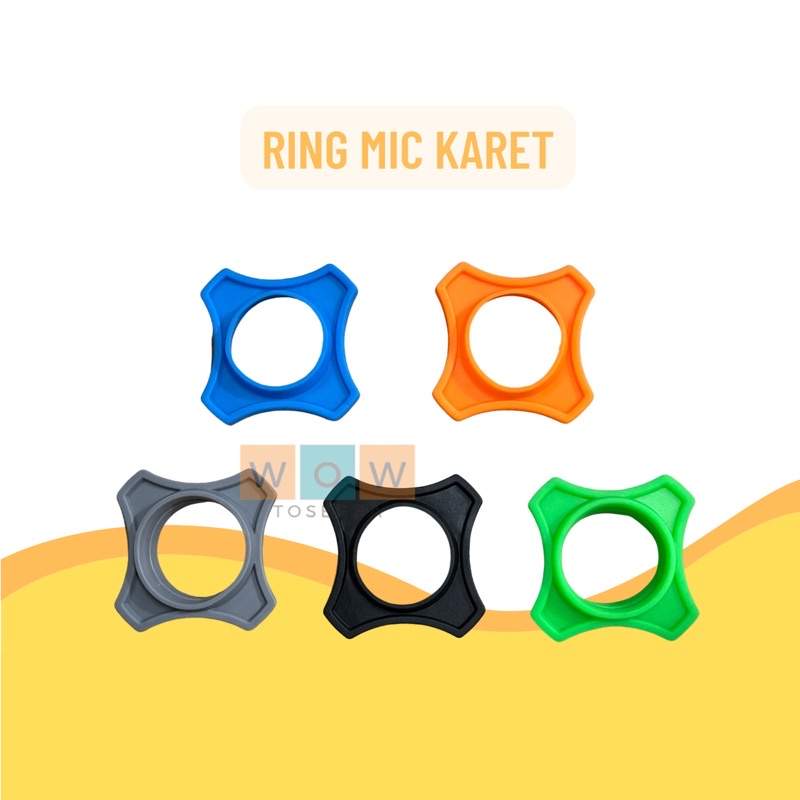 Ring Microphone Karet Anti Slip Per Pcs / Mic Holder Grip