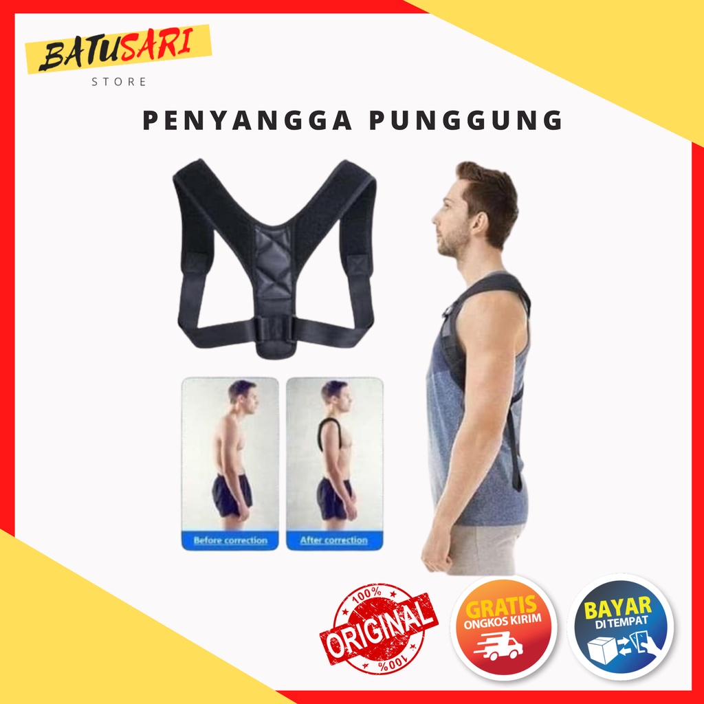 Penyanggah Punggung - alat penegak punggung - alat punggung bungkuk - alat penegak badan