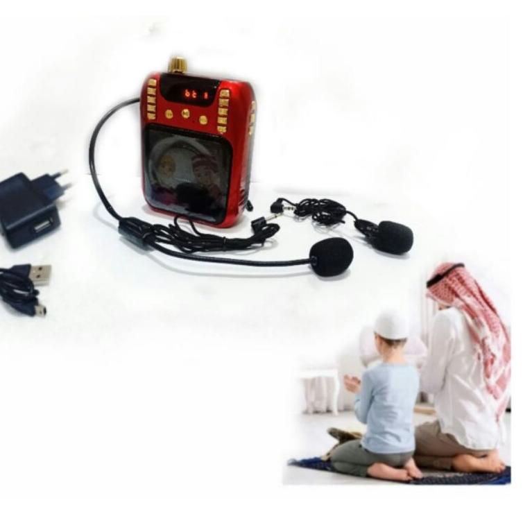ㆊ Speaker digital alquran 30juz hafalan quran murottal per juz ayat halaman with mikrofon mic cerama