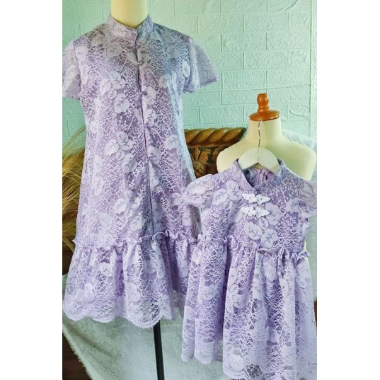 QIPAO DRESS IMLEK / DRESS BROKAT ANAK / QIPAO COUPLE MOM AND KIDS / BAJU IMLEK COUPLE / SERAGAM IMLE