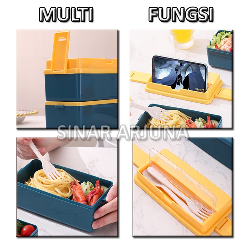 LUNCH BOX SUSUN 2 TINGKAT