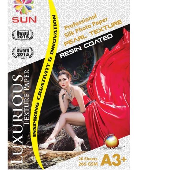 

Kertas Foto SUN Professional Silk Photo Paper 265 PEARL Texture A3+
