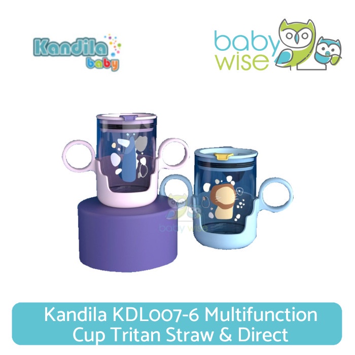 Kandila KDL007-6 Multifunction Cup Tritan Straw & Direct - Botol Minum
