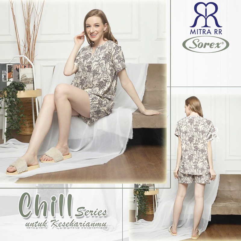 PIYAMA BAJU TIDUR SET RAYON WANITA MURAH KEKINIAN FIT TO XL / SOREX 521