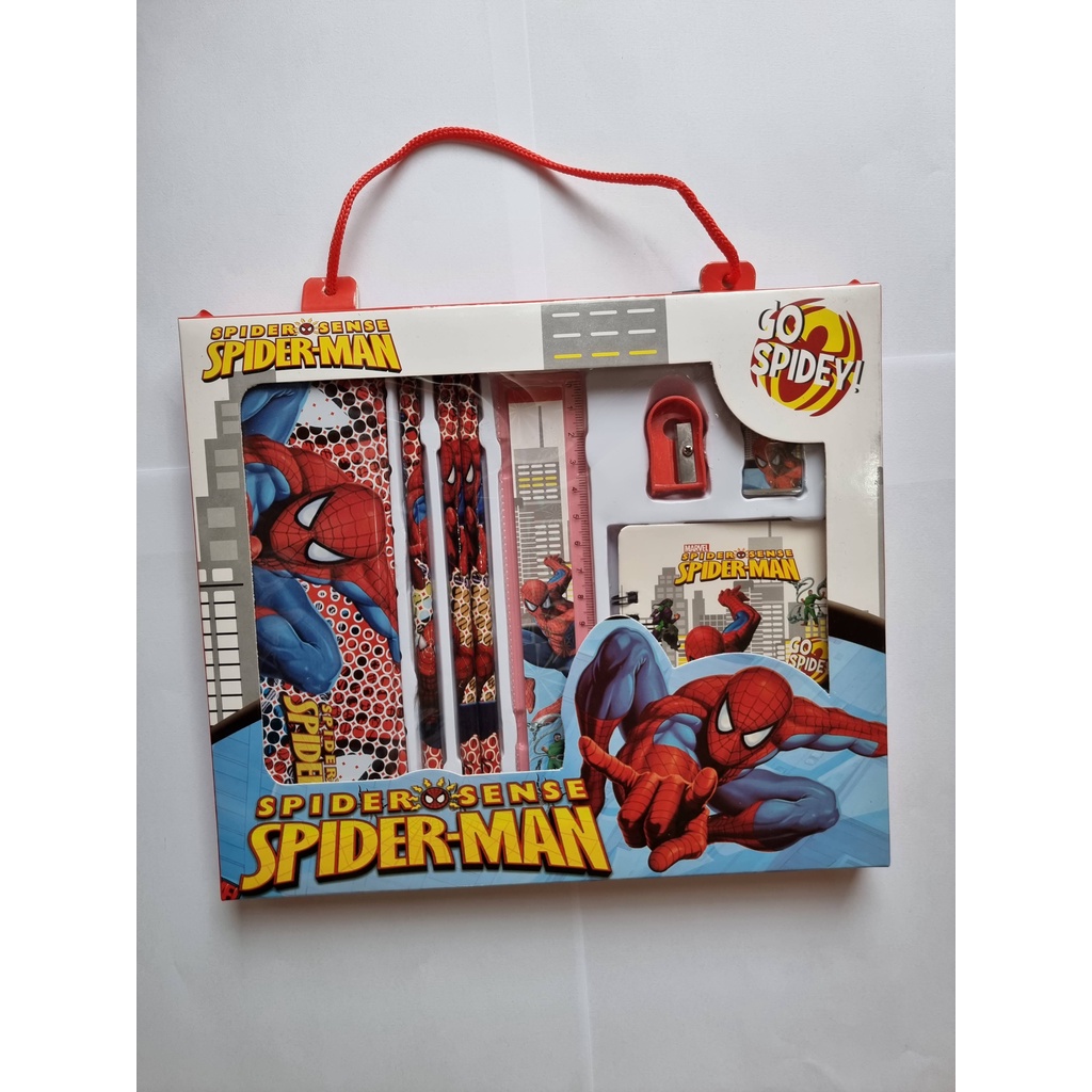 

KEDAIBUTIK (ATS04) ATK Stationery Set 8 in 1 TERMASUK KOTAK PENSIL Alat Tulis Anak Sekolah Penghapus penggaris Pensil Serutan Karakter Lucu