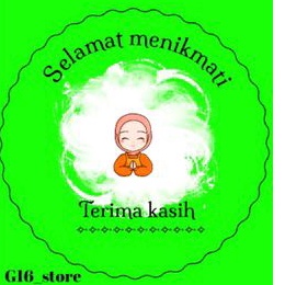 

1 pcs stiker selamat menikmati (Hijau) UK 3.5 bulat