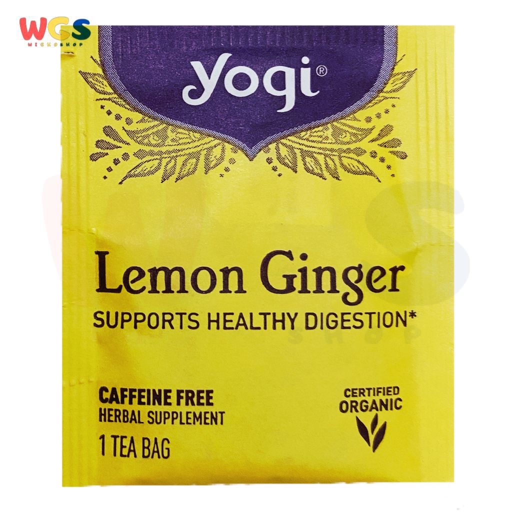 Yogi Tea Lemon Ginger Support Healthy Digestion Tea Bag 2gr
