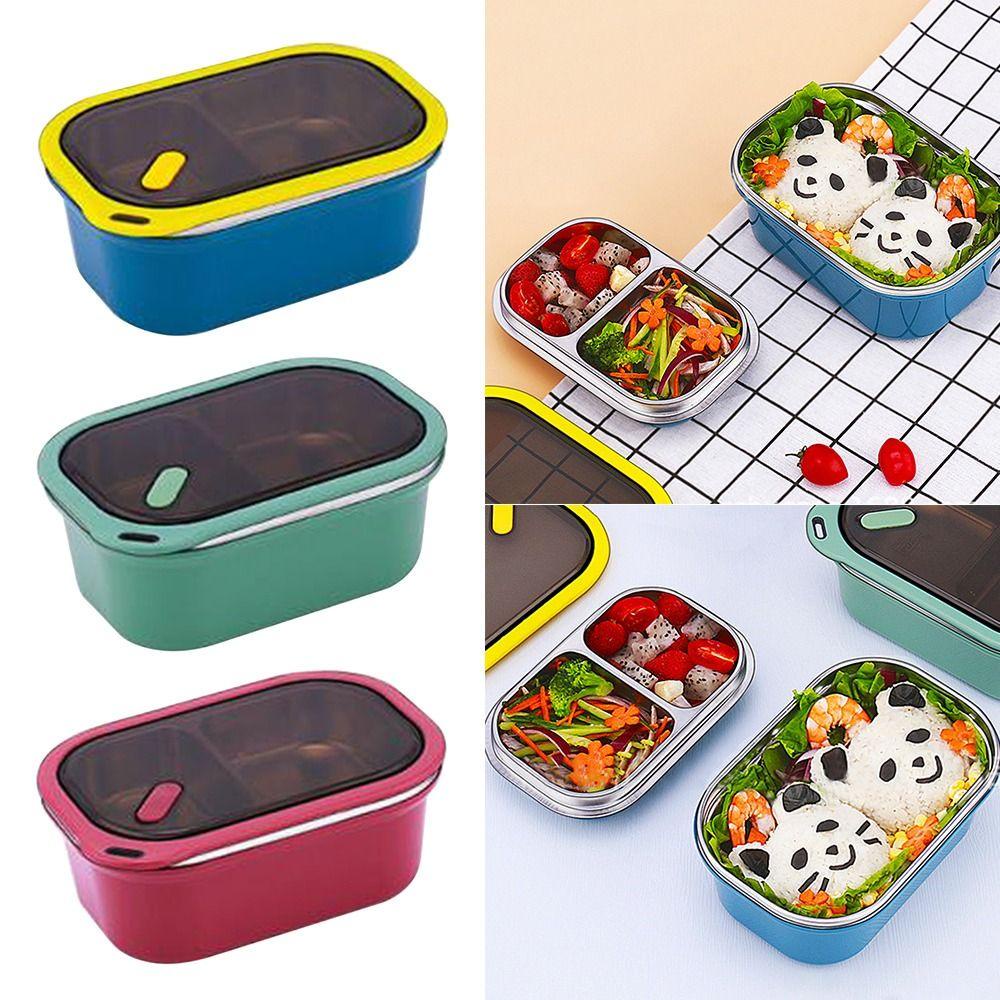 Top Lunch Box Microwavable Untuk Pelajar Pekerja Kantor Wadah Makanan Double Layer