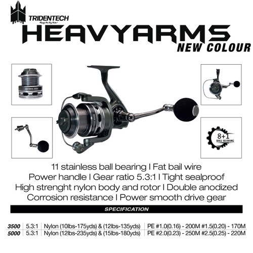 Reel Tridentech Heavy Arms New Colour