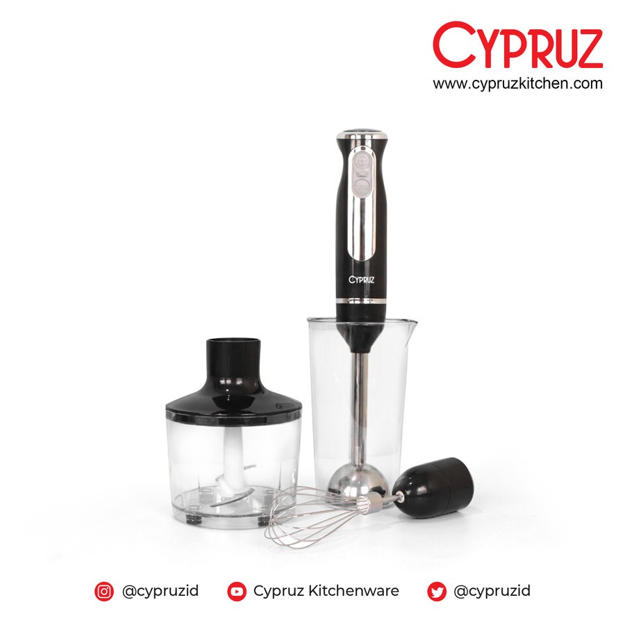 Cypruz BR-0355 Hand Blender &amp; Chopper Set 400 Watt