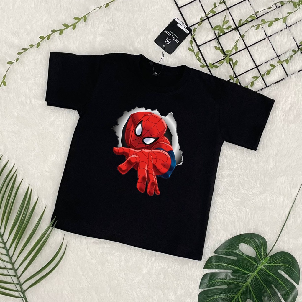 kaos atasan anak baju spiderman distro. T-SHIRT bahan lembut banget, usia 1-9 tahun | baju anak | kaos anak | atasan anak,