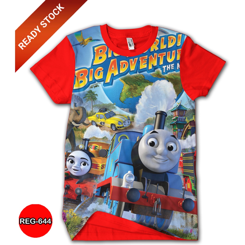 Baju Thomas and Friends Baju Anak dan Dewasa Thomas Lokomotif Series Trendy #REG-644