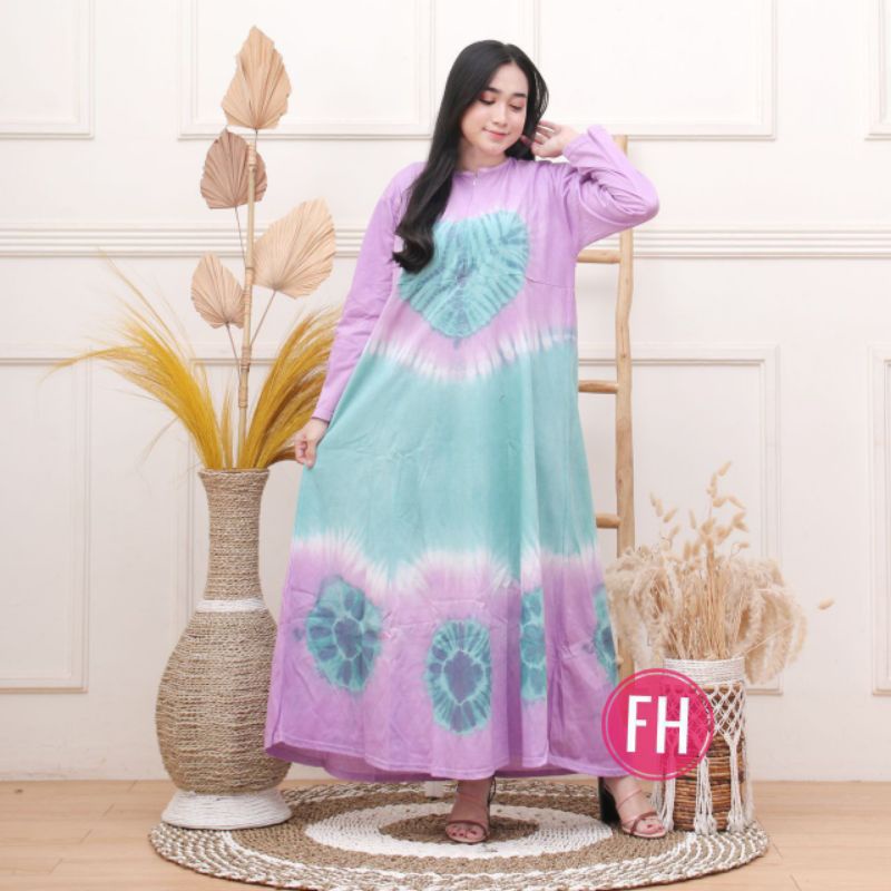 DASTER KAOS JUMBO TIEDYE KEKINIAN LENGAN PANJANG BUSUI LD 120 TERBARU