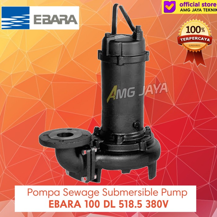 Pompa Submersible EBARA 100 DL 518.5 380V Sewage Submersible Pump