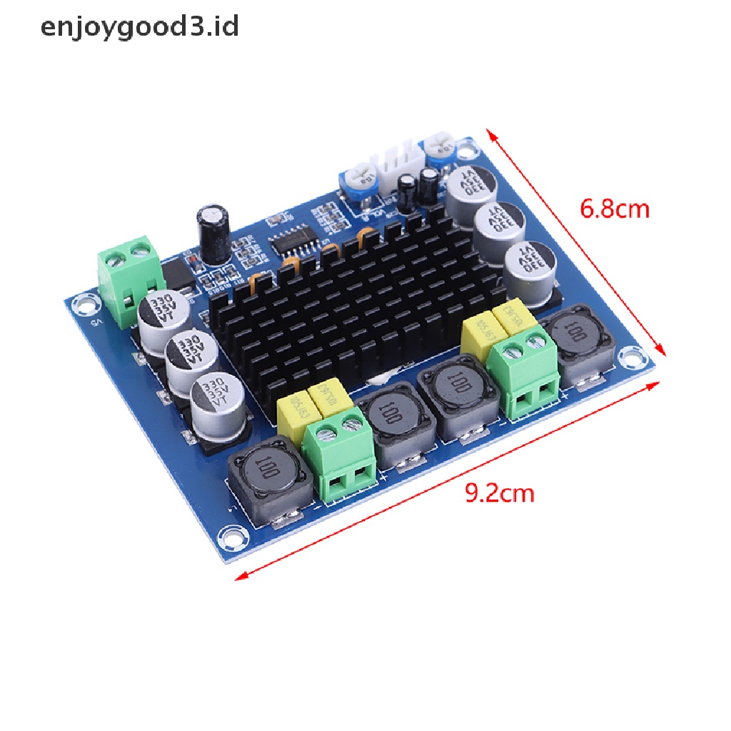 Papan Power Amplifier Audio Digital Dual channel Stereo High Power 120W + 120W