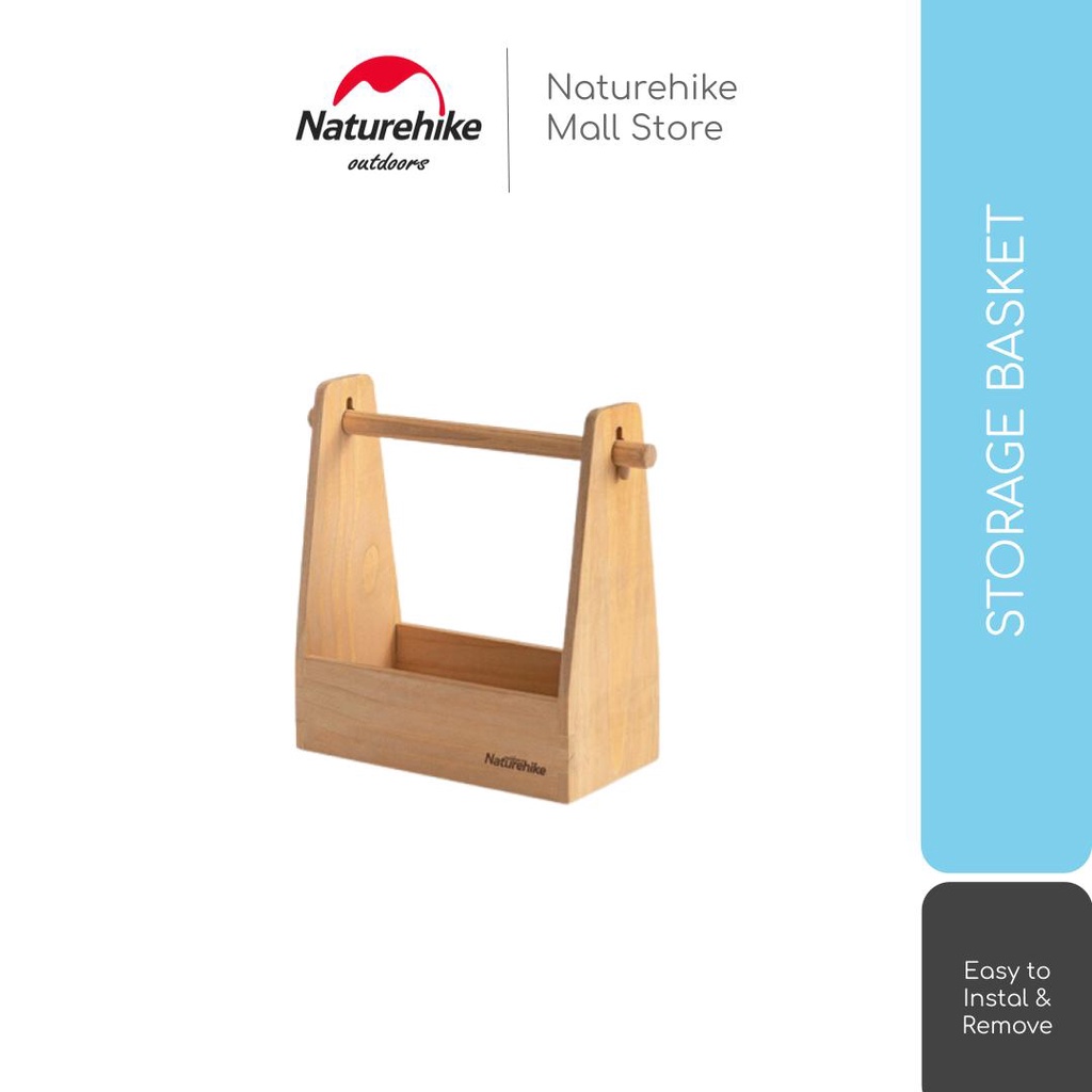 KERANJANG KAYU CAMPING / BBQ / MASAK / BUMBU NATUREHIKE NH20PJ007