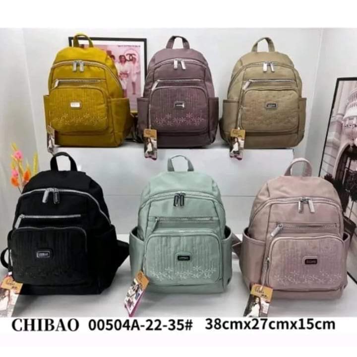 Tas Ransel Chibao 00504A-22 Bahan Kanvas size 38x27x15 cm. Tas Wanita Tas Ransel Wanita Import Tas Chibao Ransel Import BEST SELLER TERBARU BISA BAYAR DITEMPAT.!!!!