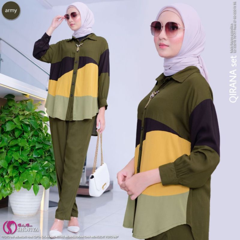 [BARU] YURIVA • NAMIRA • STEVY SET BY SHOFIYA / SETELAN WANITA MUSLIM TUNIK MIX CULOT JUMBO