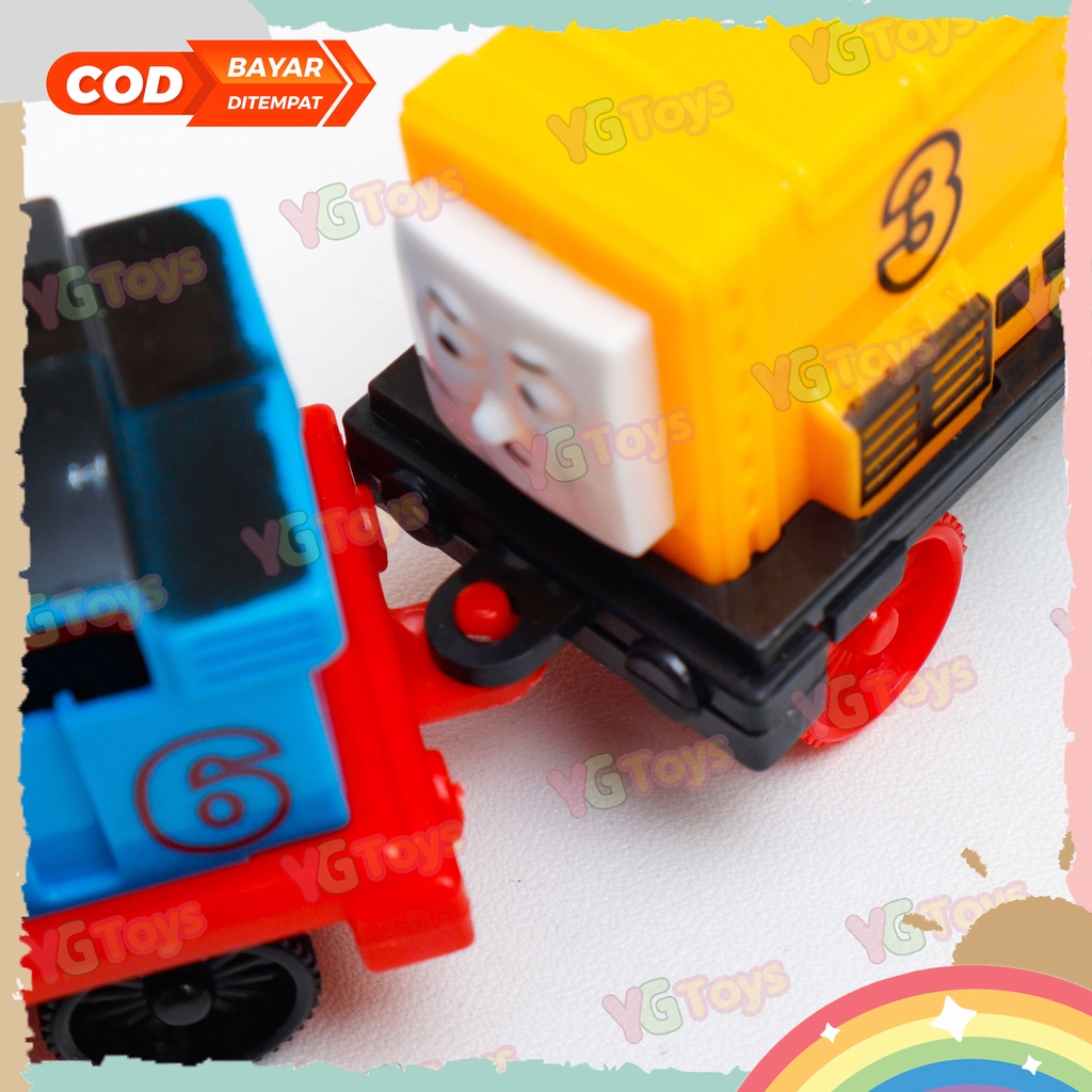 YGtoys Mainan Kereta Mobil Mobilan Friends Set isi 4 Pcs Mainan Anak Laki Laki Kereta Api Set