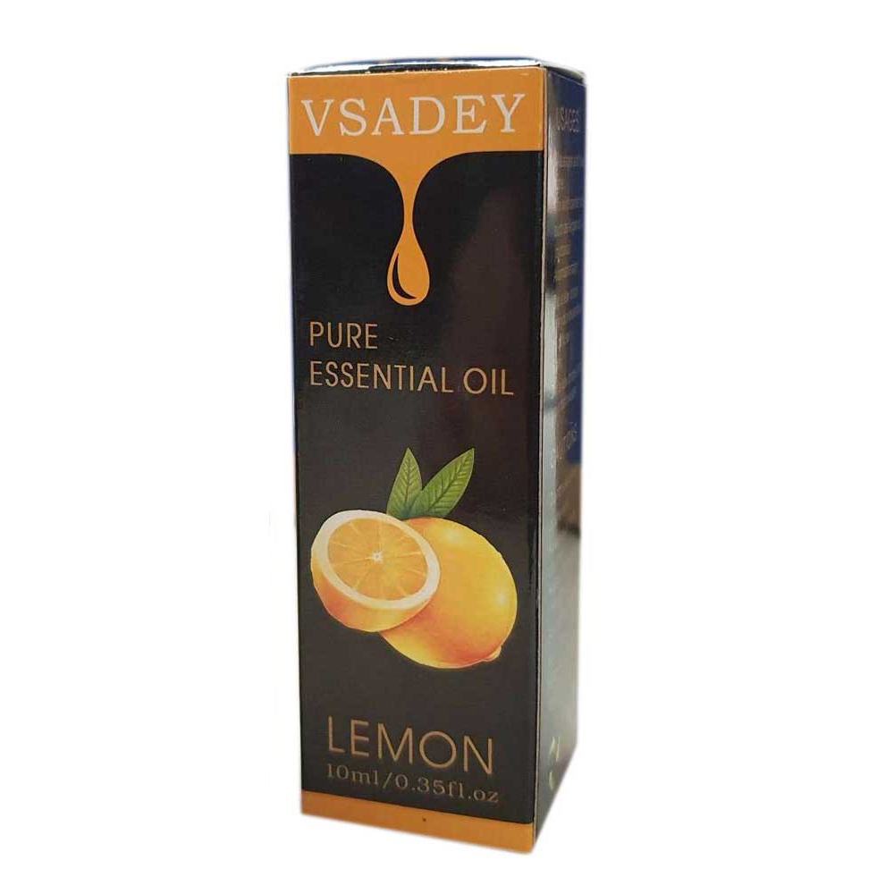 VSADEY Pure Essential Oils Minyak Aromatherapy Diffusers Lemon 10ml - EOL11 - No Color