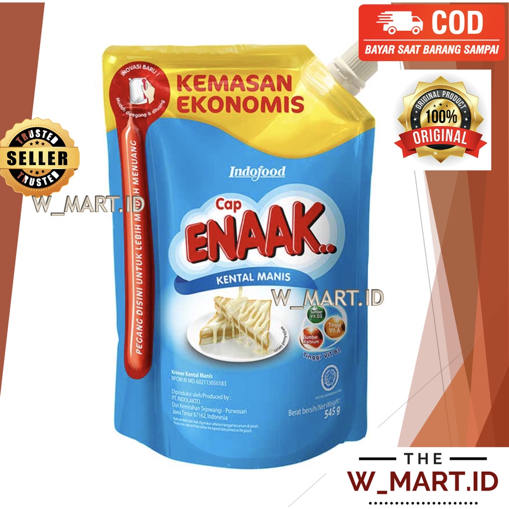 CAP ENAAK SUSU KENTAL MANIS POUCH 545 GR