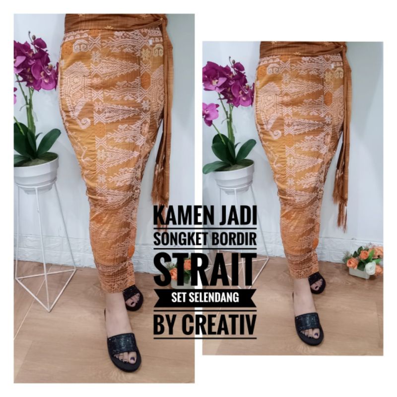 kamen bordir strait jadi dan selendang 1