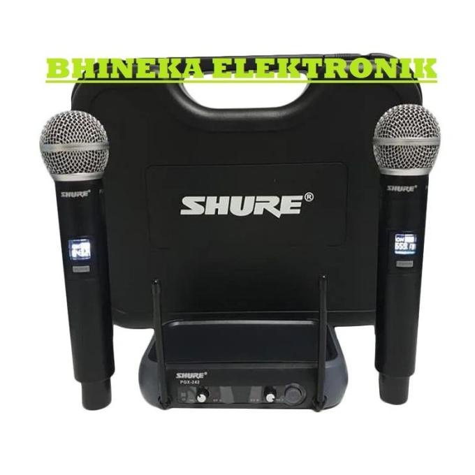 mic wireless shure PGX242 shure PGX 242 mic pegang pegang