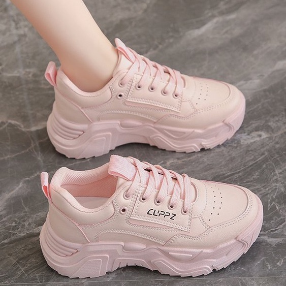 TBIG [COD] Sepatu Sneakers CLIPSHOES Sepatu Import Wanita Sepatu Korea Style Sekolah Kuliah