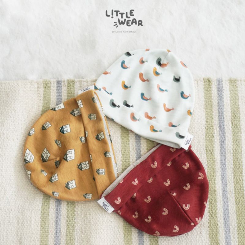 Little Wear Baby Hat Panda / Topi Bulat / Knot (Topi Bayi)