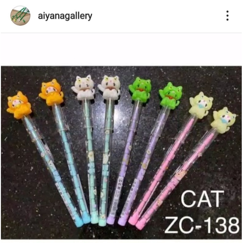 

❤️ Pensil Lucu / Pensil Murah / Pensil Susun Karakter Kucing Cat ZC-138 ❤️