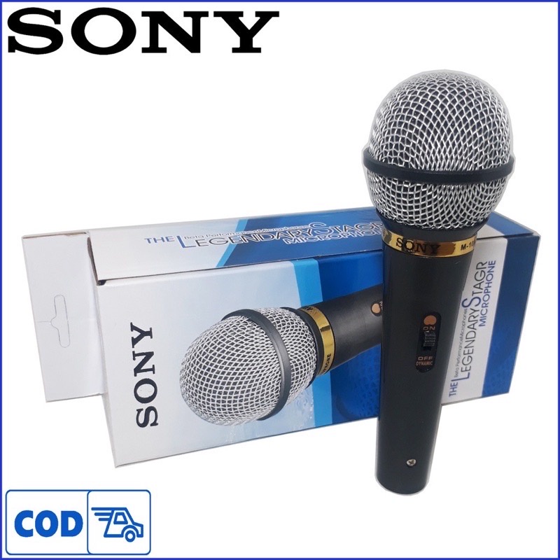 Microphone Mic Mik Sony SN100 Mic Kabel Karaoke Microfon Suara Jernih