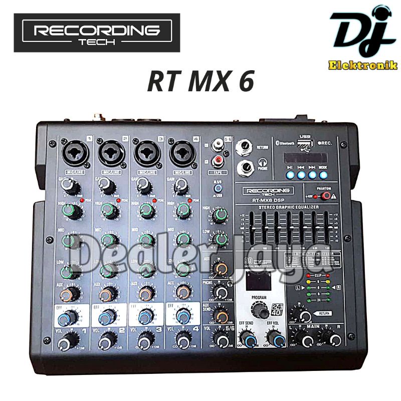 RECORDING TECH ● RT MX 6 / MX6 - Mixer Analog 6 channel RT
