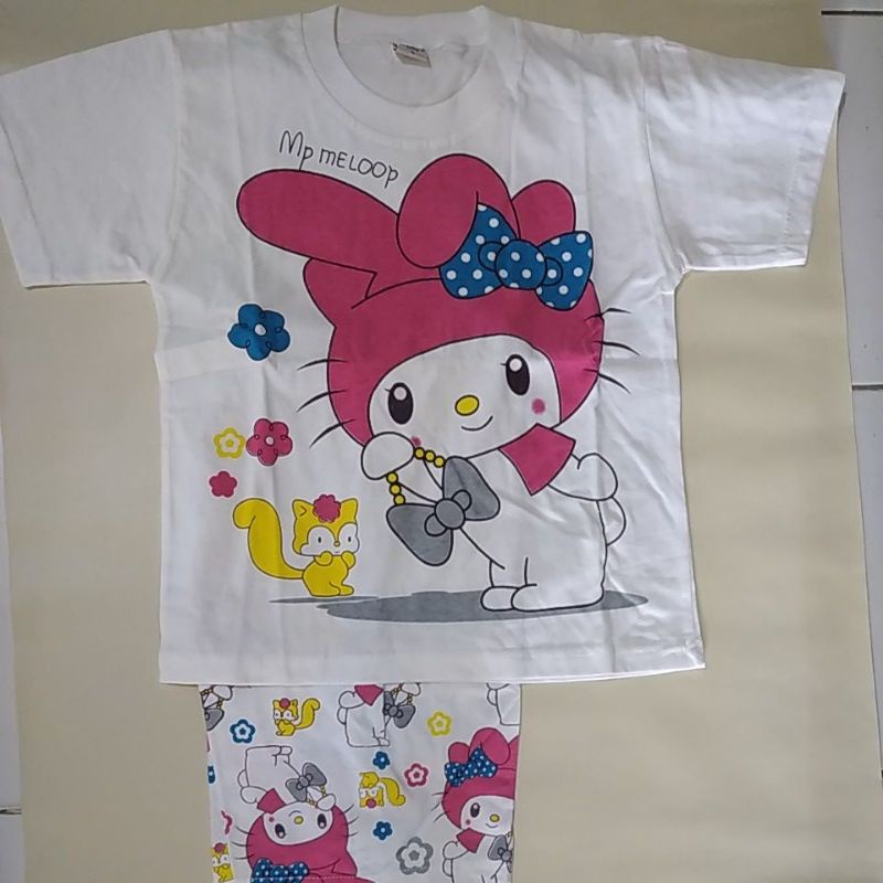 SETELAN SANTAI ANAK 100% KATUN MARSELLA BOY GIRL LAKI PEREMPUAN L 5 - 6 TAHUN