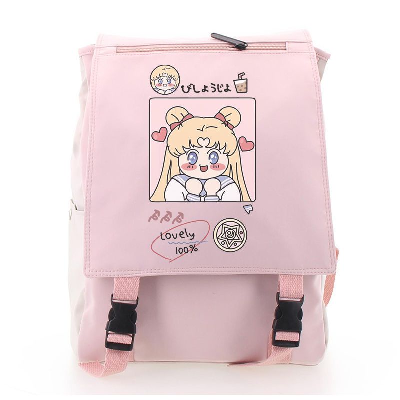 Sera Jepang lucu Sailor Moon ransel gadis lembut kecil segar gaya ins versi Korea dari tas ransel siswa Sakura