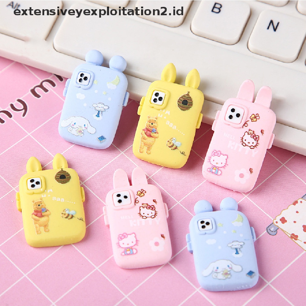 5pcs / Set Mainan Miniatur Handphone Skala 1: 12 Untuk Aksesoris Rumah Boneka