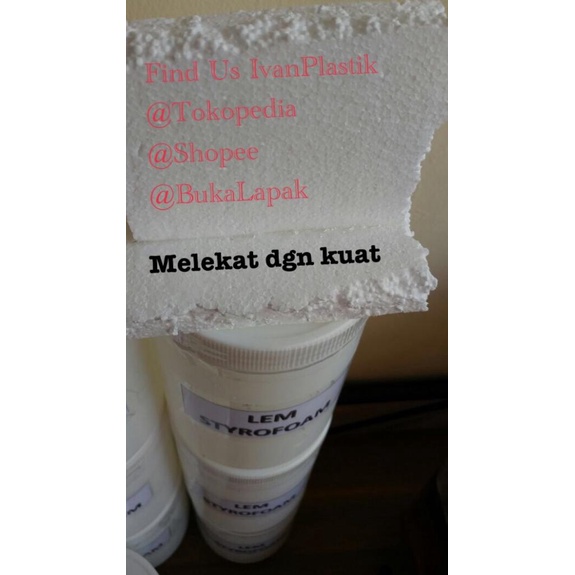 

Lem Styrofoam Asli dari pabrik Styrofoam / Lem stereofoam MURAH