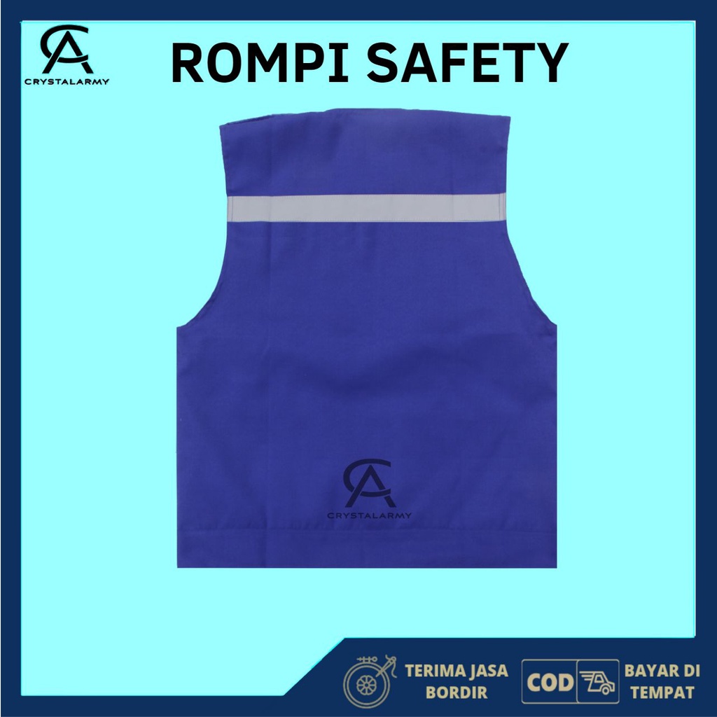 Rompi Proyek - Rompi Safety - Rompi Tambang - Rompi kain - Rompi K3 - Rompi Stabilo