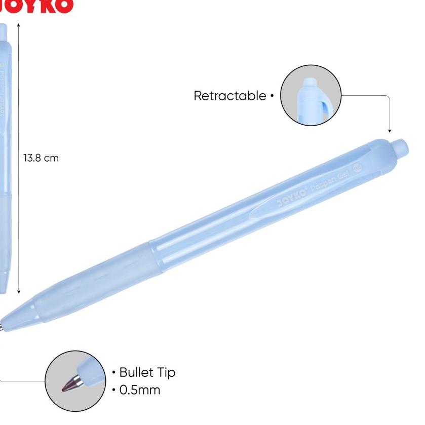 

Update Keren Gel Pen Pulpen Pena Joyko GP-337 Paspen Gel 0.5 mm 1 Pack / 12 Pcs