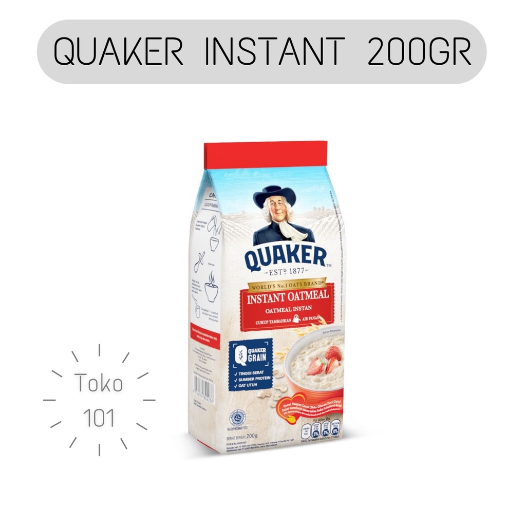 

Quaker Instant Oatmeal 200gr