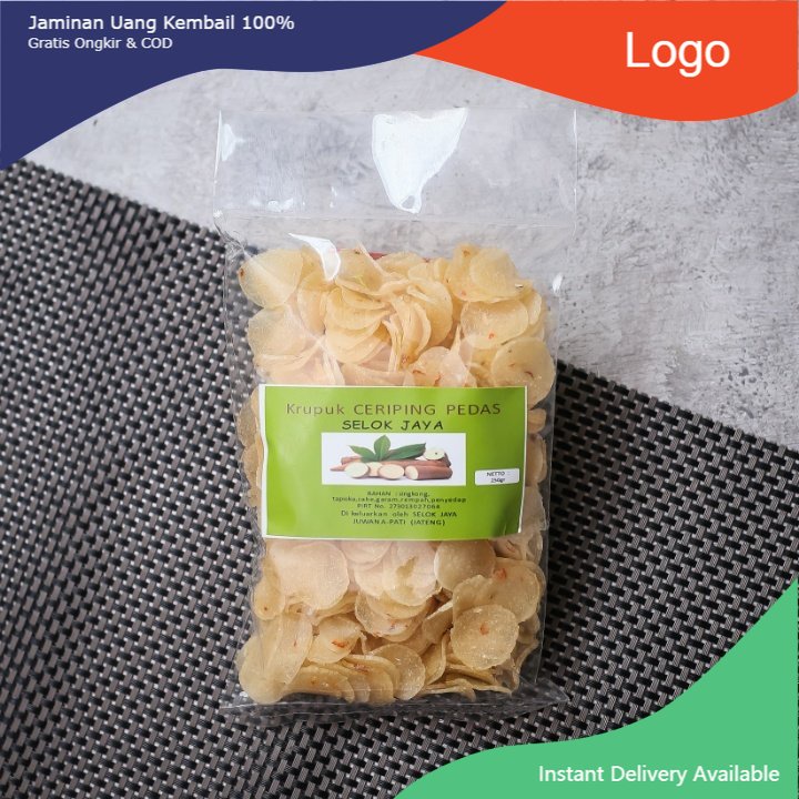 

Krupuk Ceriping Pedas Selok Jaya 250gr