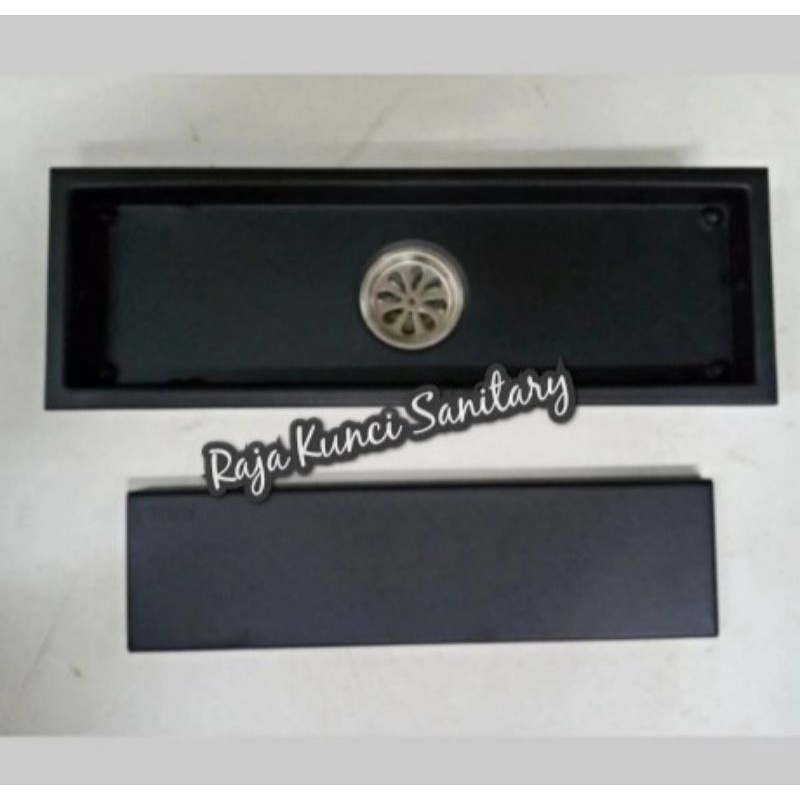 Smart Floor Drain Stainless SUS 304 Hitam Black/Tile Insert Panjang 60 Cm Hitam Black Stainless PROMO