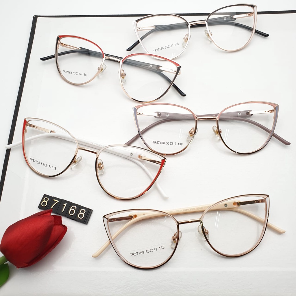 KACAMATA FASHION WANITA FRAME CAT EYE/KACAMATA CAT EYE 87168/