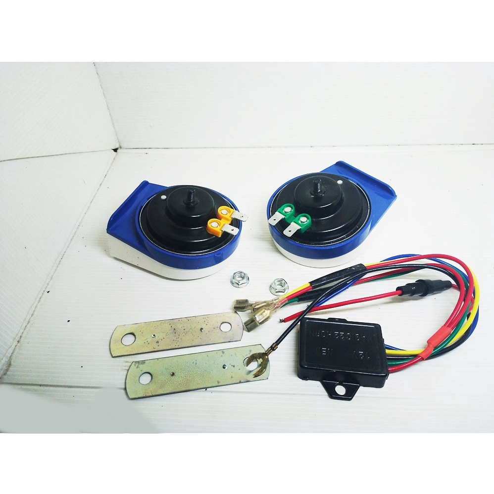 Hella 3FH 007 424-801 Twin Tone Horn Klakson Mobil - blue [12V]
