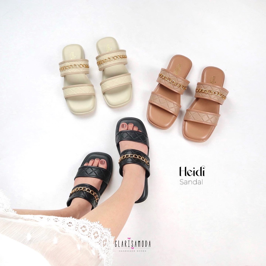 GLARISAMODA Heidi sandal wanita / sandal rumah / sandal nyaman empuk