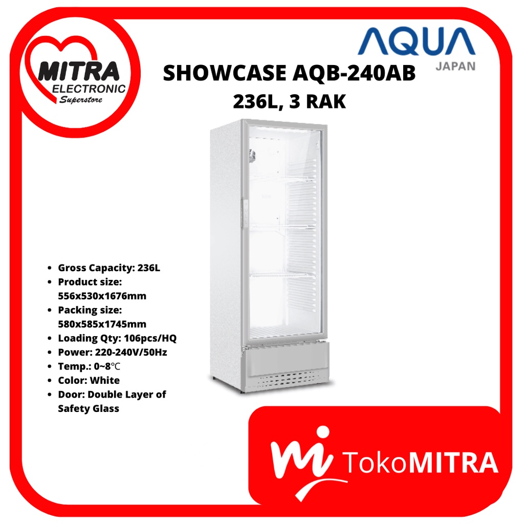 SHOWCASE AQUA AQB-240AB (236Ltr)