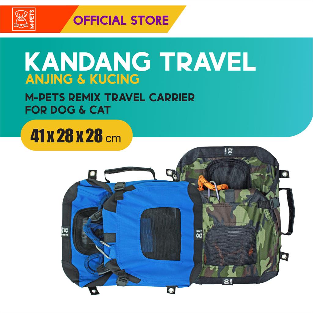 M-Pets Remix Travel Carrier 2IN1 / Kandang Travel Rangka Besi