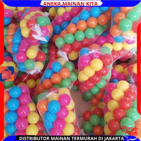 MAINAN BOLA MANDI ANAK ISI 100 PCS WARNA WARNI SNI