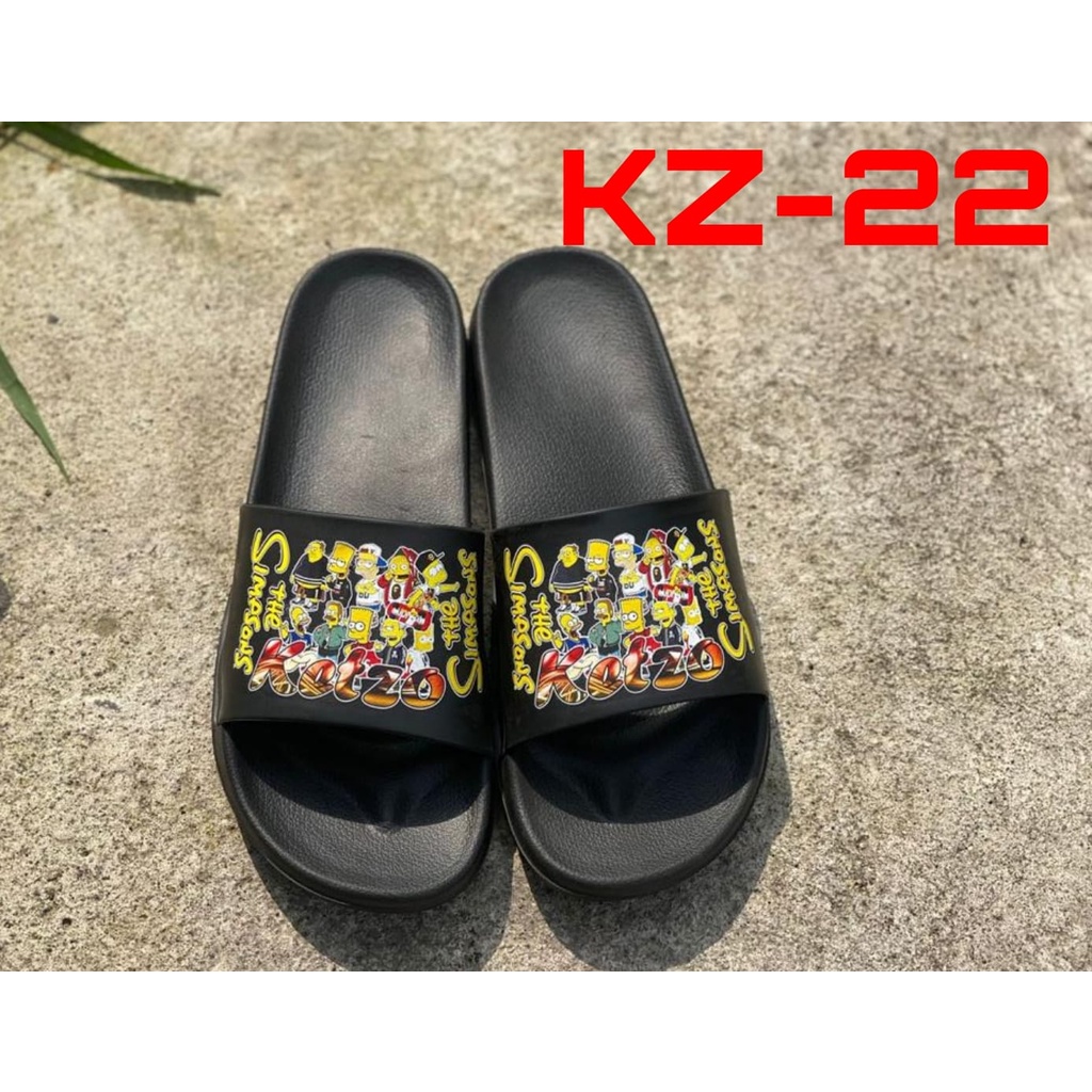 sandal selop Adinova bahan karet Design Simple ( KZ17-KZ22 )